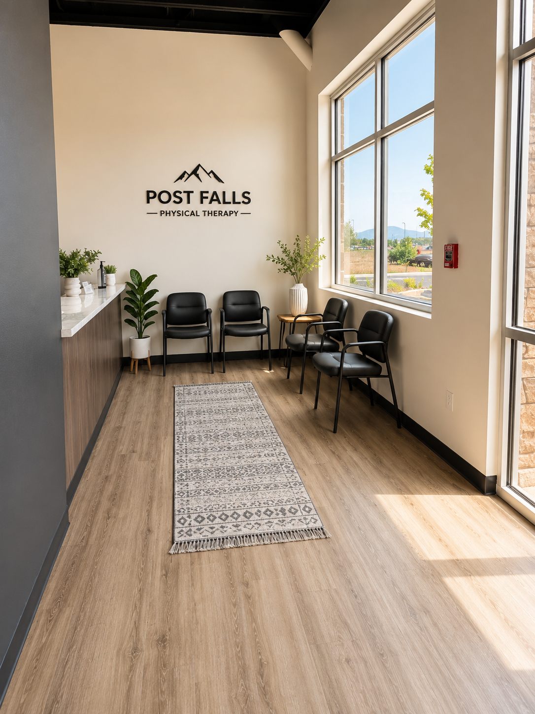Waiting area at Post Falls Physical Therapy